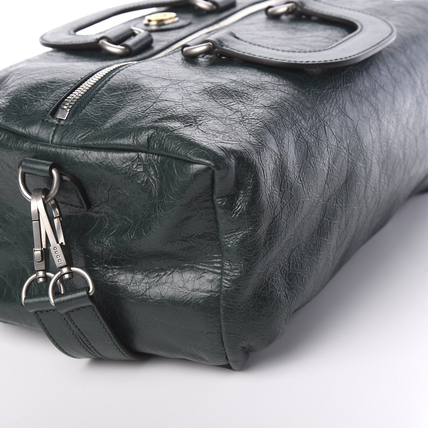 Gucci Fluffy Calfskin Morpheus Convertible Backpack Green 10 of 10