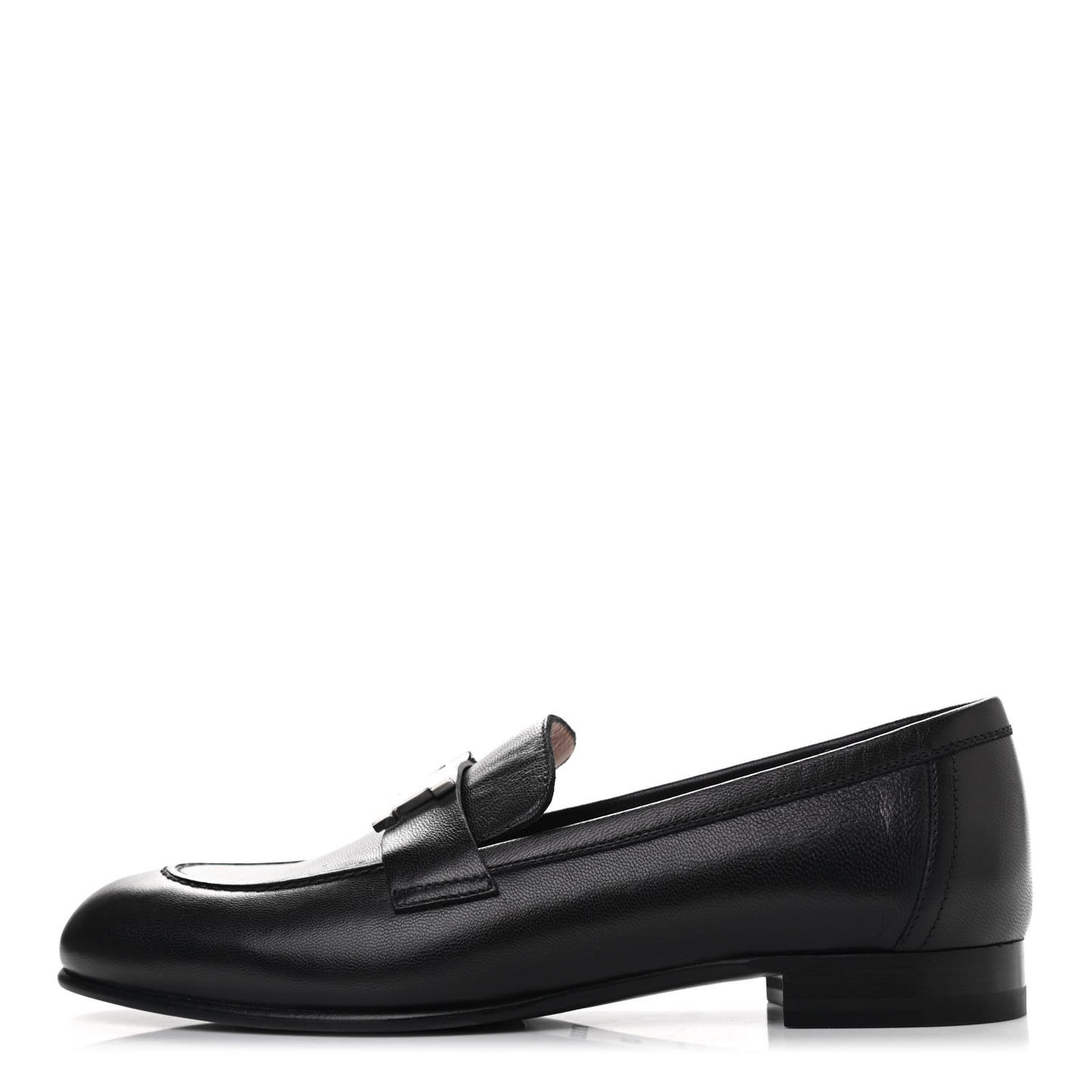Goatskin Womens Paris Loafers 36 Black