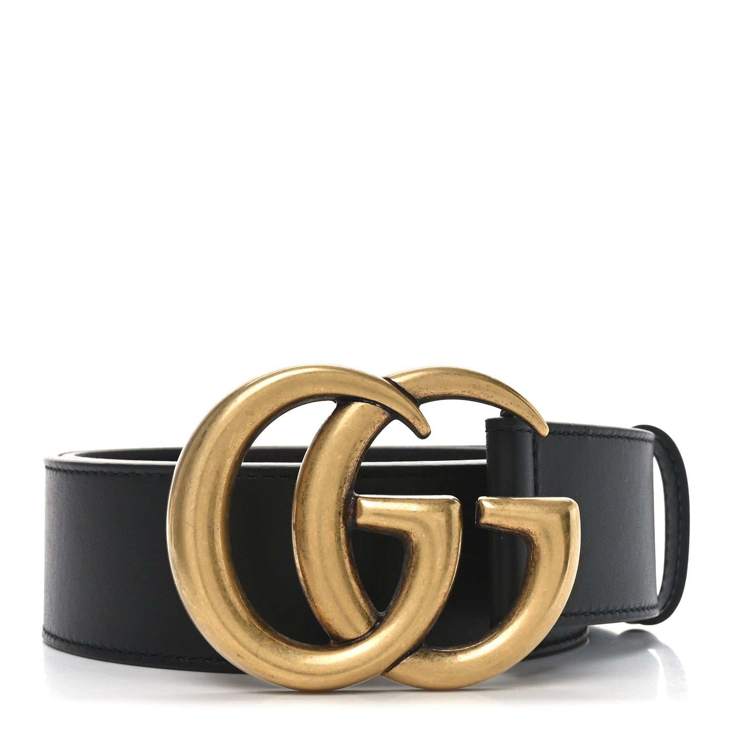 Gucci Calfskin Double G 40mm Belt 80 32 Black 1 of 5