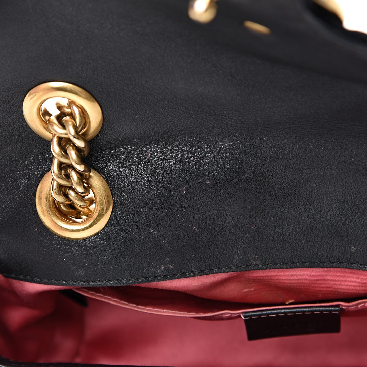 Velvet Matelasse Mini GG Marmont Shoulder Bag Black