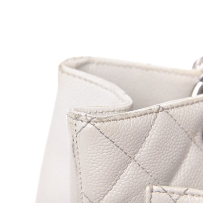 Chanel Caviar Quilted Grand Shopping Tote GST White 12 of 23
