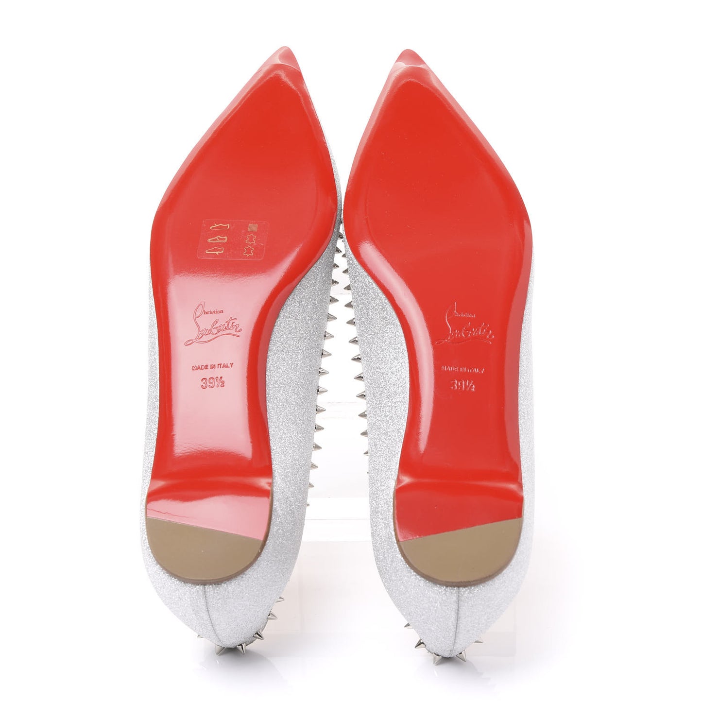 Mini Glitter Anjalina Flats 39.5 Silver