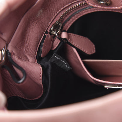 Miu Miu Vitello Lux Bow Tote Mughetto 6 of 13