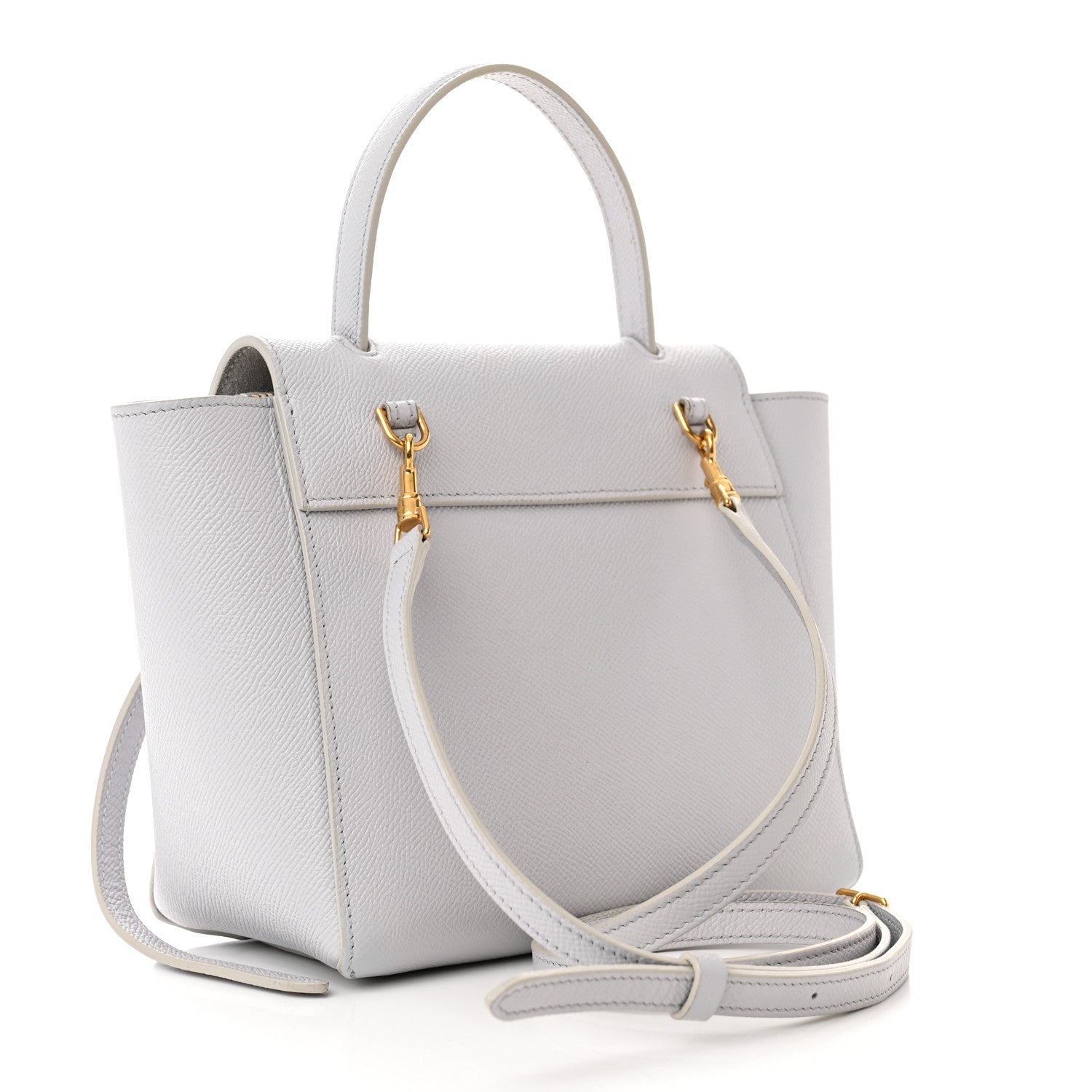 Celine Grained Calfskin Nano Belt Bag Mineral 3 of 12