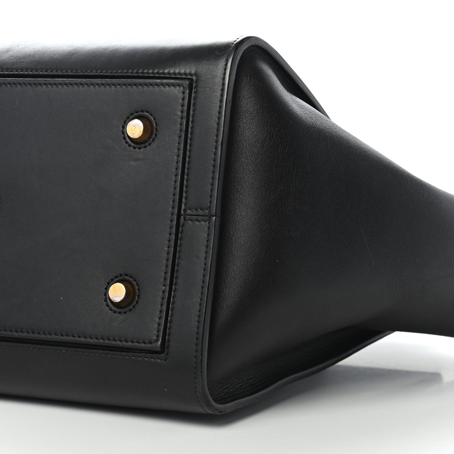 Natural Calfskin Medium Tie Knot Tote Black