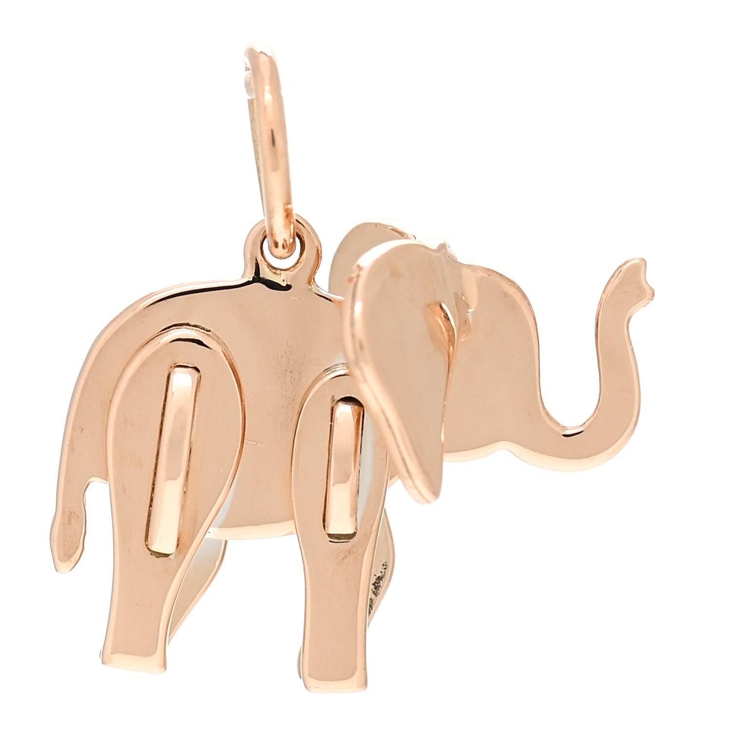 Tiffany 18K Rose Gold Save The Wild Elephant Charm 3 of 5
