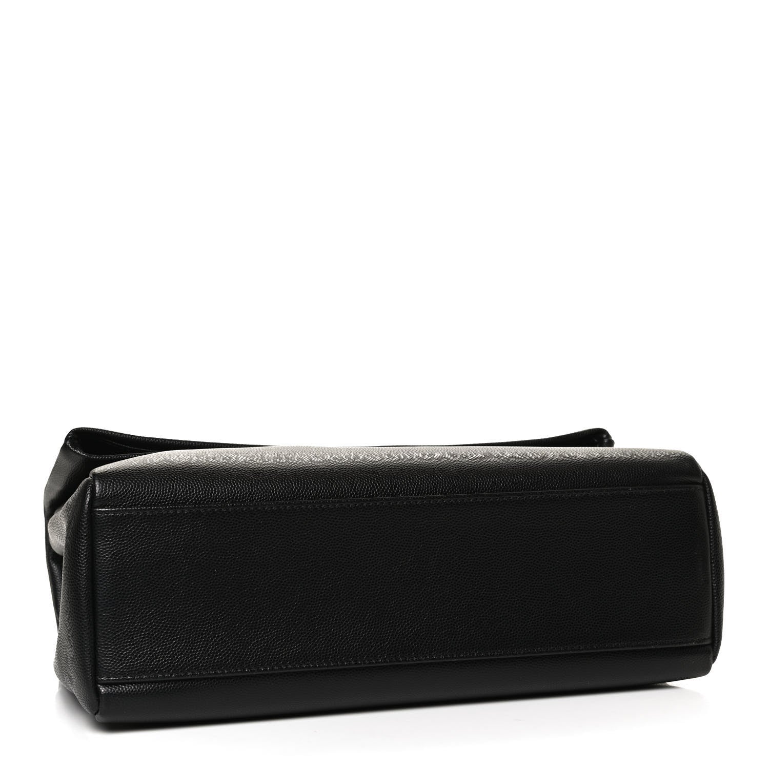 Saint Laurent Grain De Poudre Medium West Hollywood Monogram Fold-Over Black 4 of 10