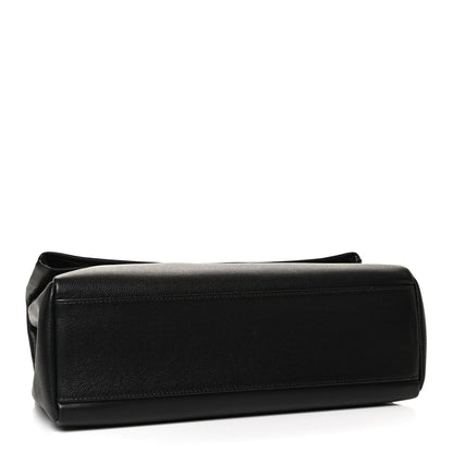 Saint Laurent Grain De Poudre Medium West Hollywood Monogram Fold-Over Black 4 of 10