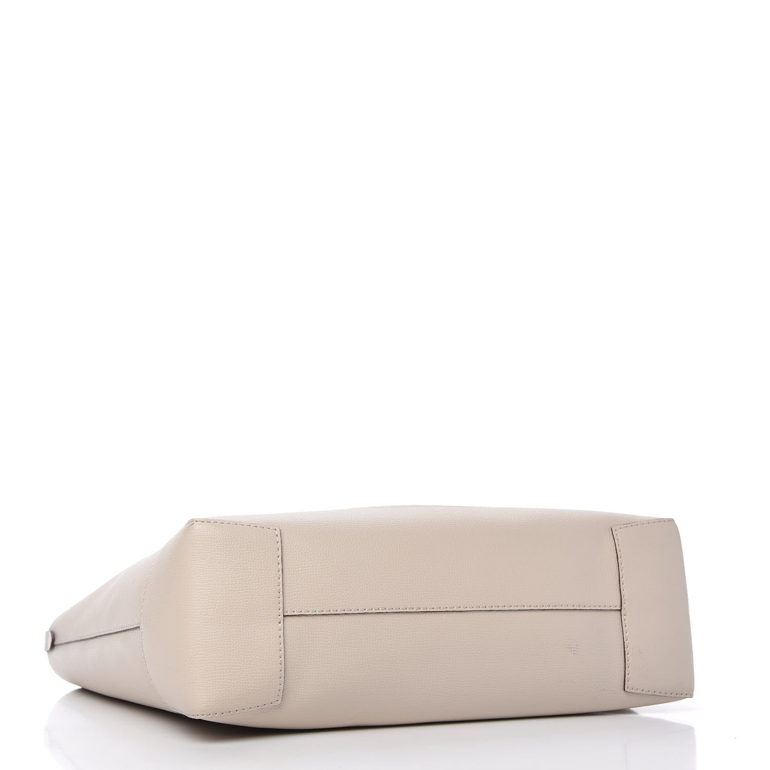 Burberry Calfskin Crest Embossed Small Tote Limestone 4 of 10