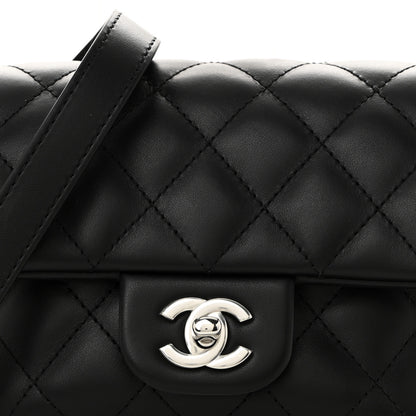 Chanel Calfskin Quilted CC Uniform Flap Belt Bag Black 8 of 10