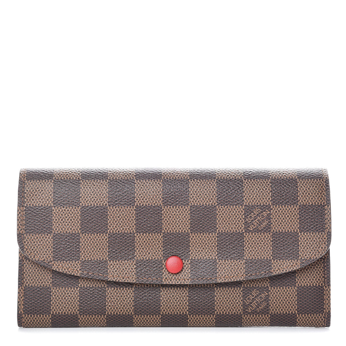Damier Ebene Emilie Wallet Red