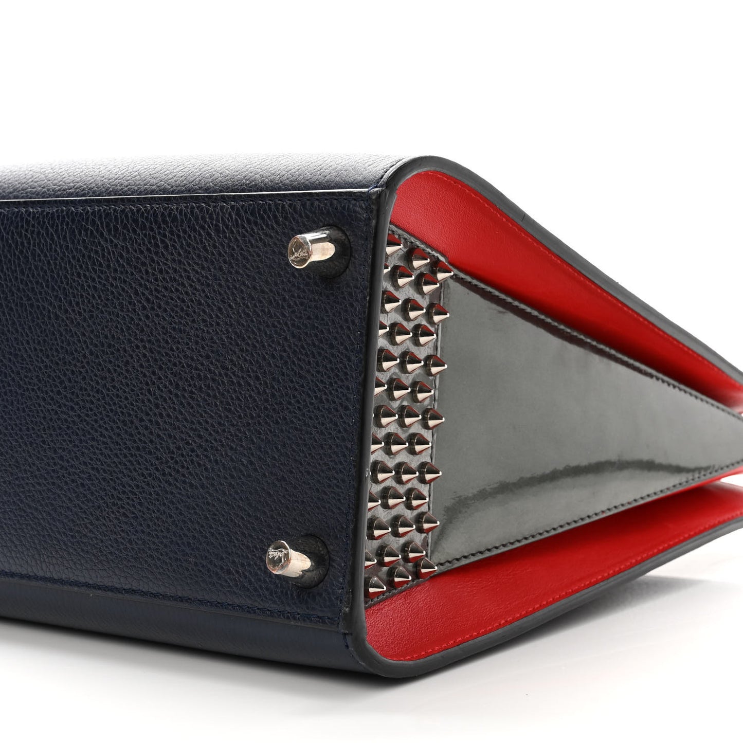 Calfskin Empire Patent Studded Medium Paloma