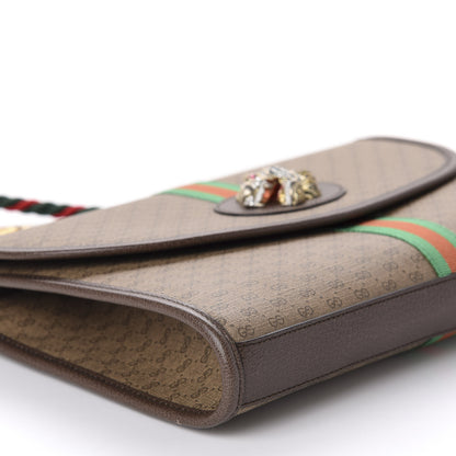 Gucci Mini Vintage GG Supreme Monogram Web Medium Rajah Slim Flap Shoulder Bag Beige New Acero 6 of 10