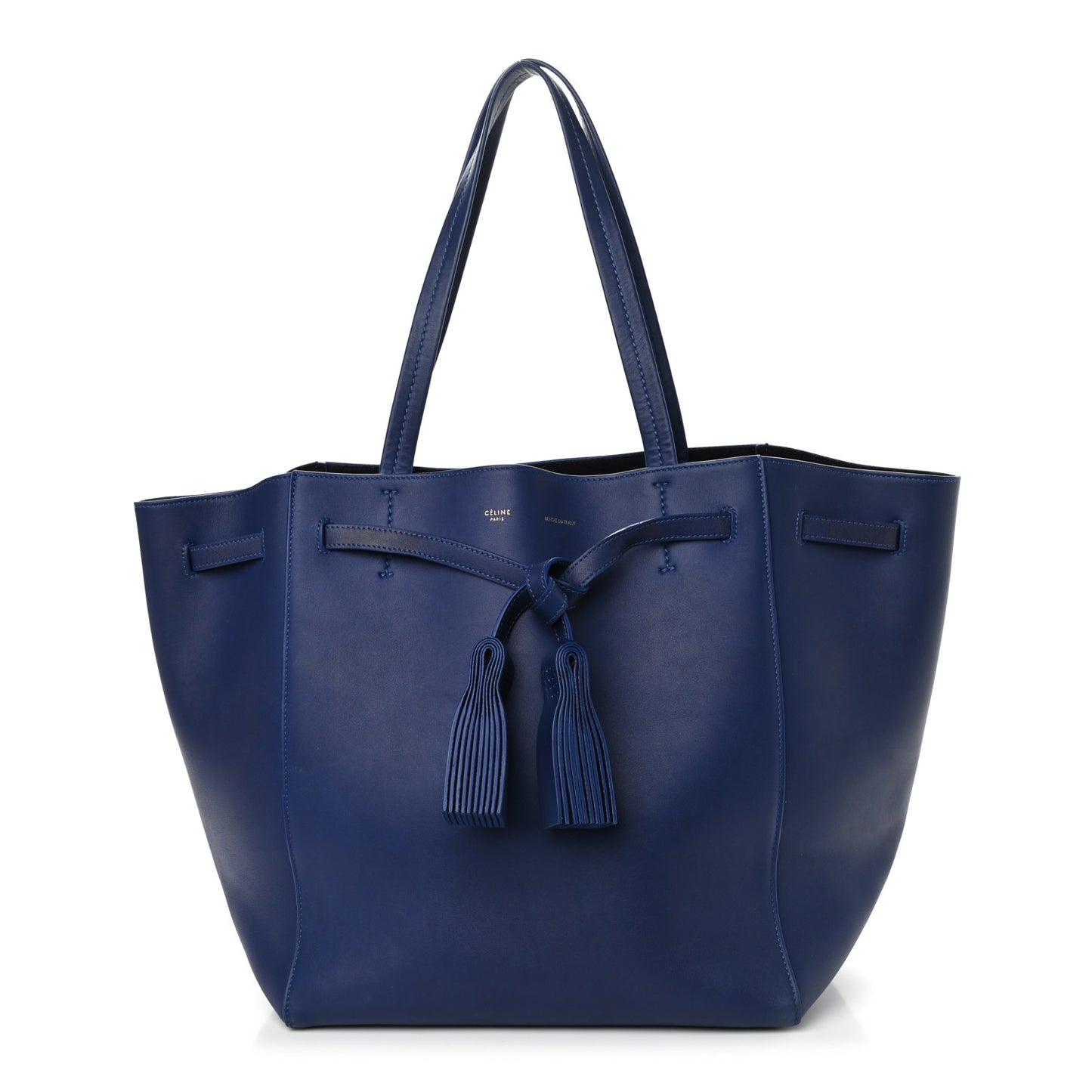 Smooth Calfskin Medium Belt Cabas Phantom Royal Blue
