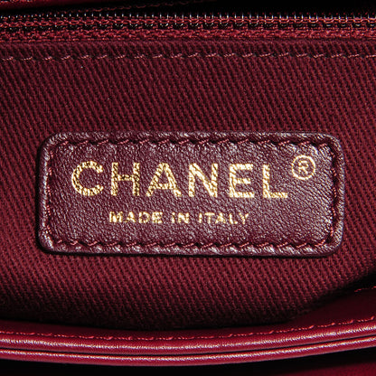 Chanel Calfskin Perfect Edge Large Flap Burgundy 7 of 9
