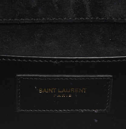 Saint Laurent Patent Classic Monogram Kate Clutch Black 7 of 7