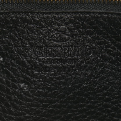 Valentino Garavani Pebbled Calfskin Large Rockstud Flip-Lock Messenger Bag Black 6 of 10