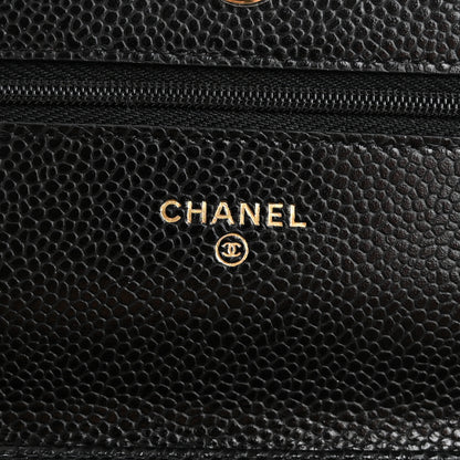 Chanel Caviar Quilted Wallet on Chain WOC Black 6 of 12