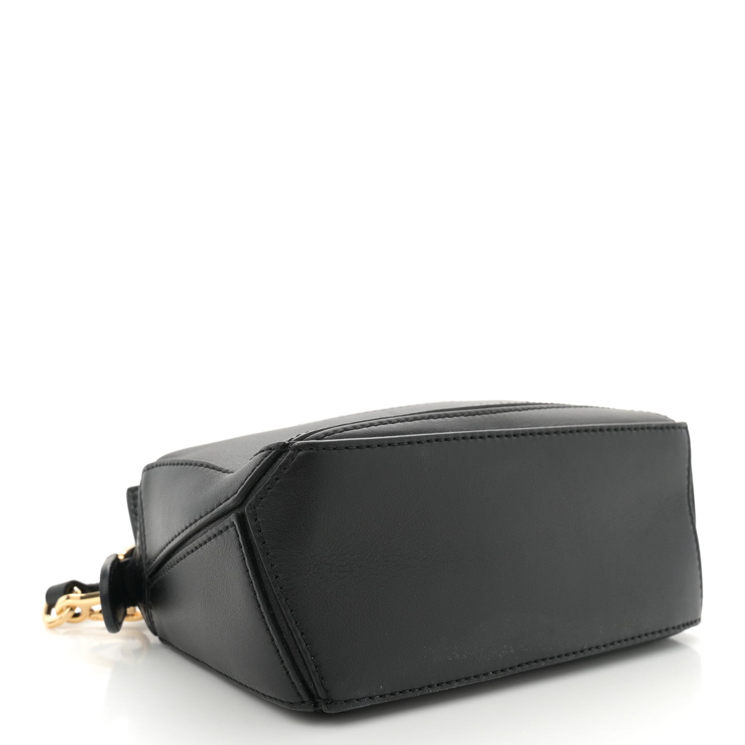 Loewe Calfskin Mini Woven Puzzle Bag Black 4 of 10