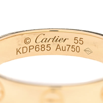Cartier 18K Yellow Gold 3.5mm LOVE Wedding Band Ring 55 7.25 4 of 4