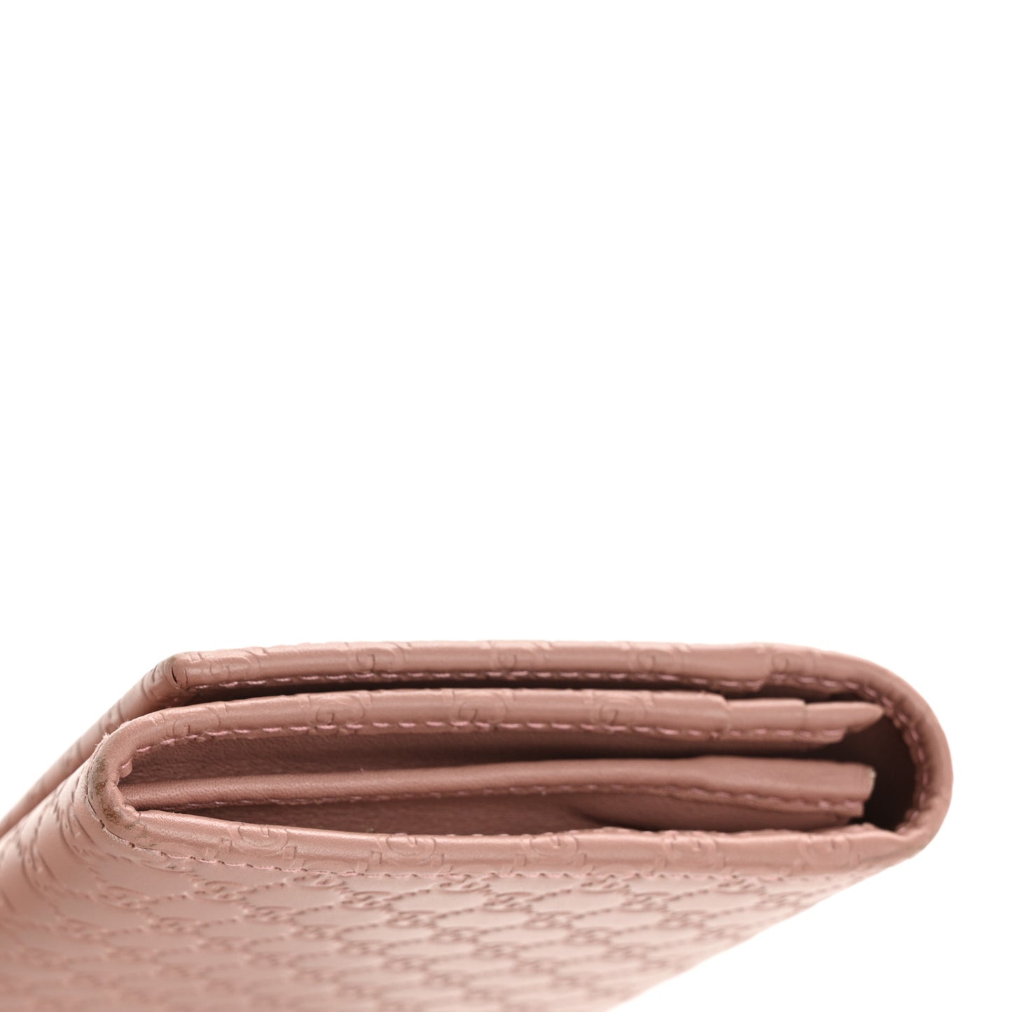 Soft Microguccissima Continental Wallet Soft Pink