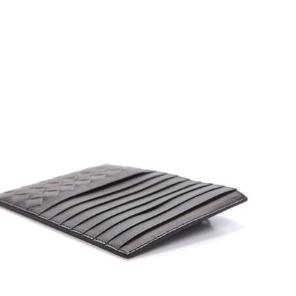 Bottega Veneta Calfskin Intrecciato Card Case Fondente 7 of 9