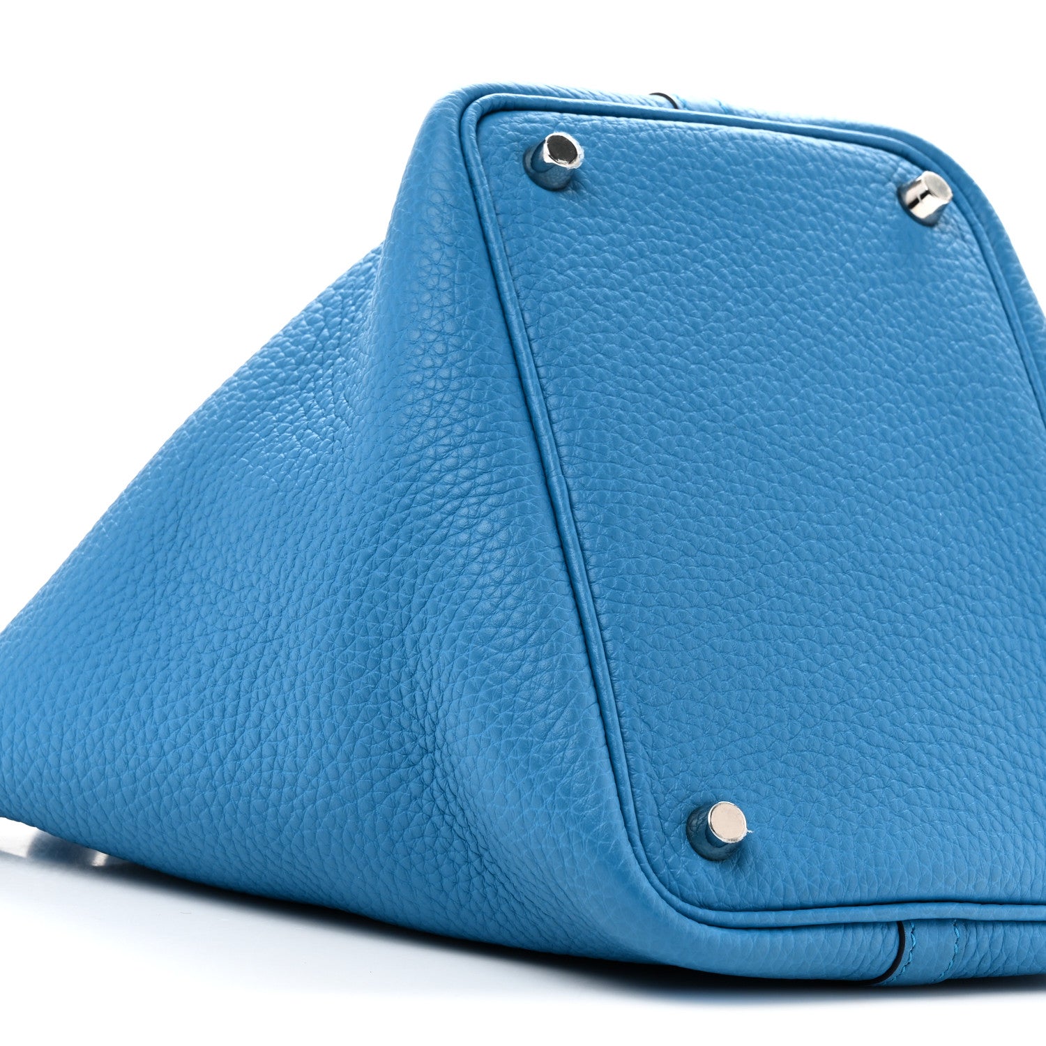 Hermes Taurillon Clemence Picotin Lock 18 PM  Bleu Frida 9 of 10