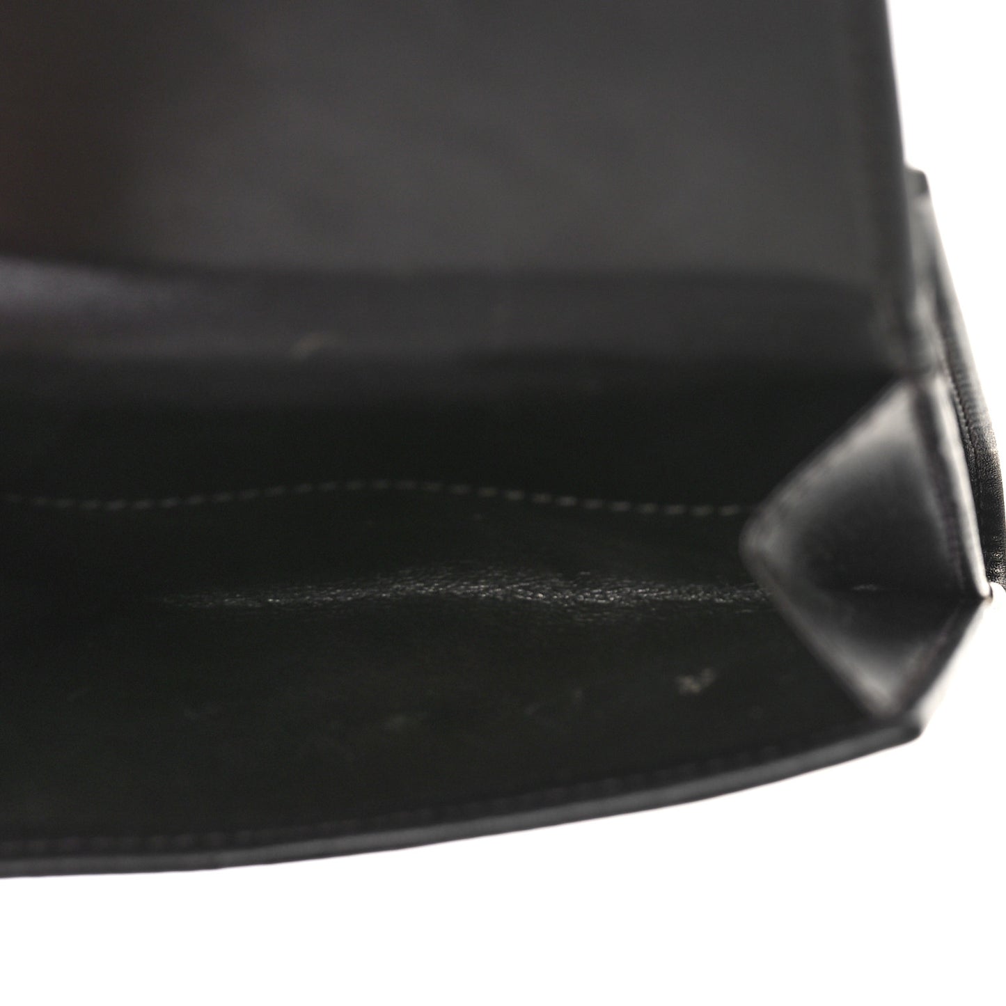 Monogram Denim Compact Wallet Beige Black