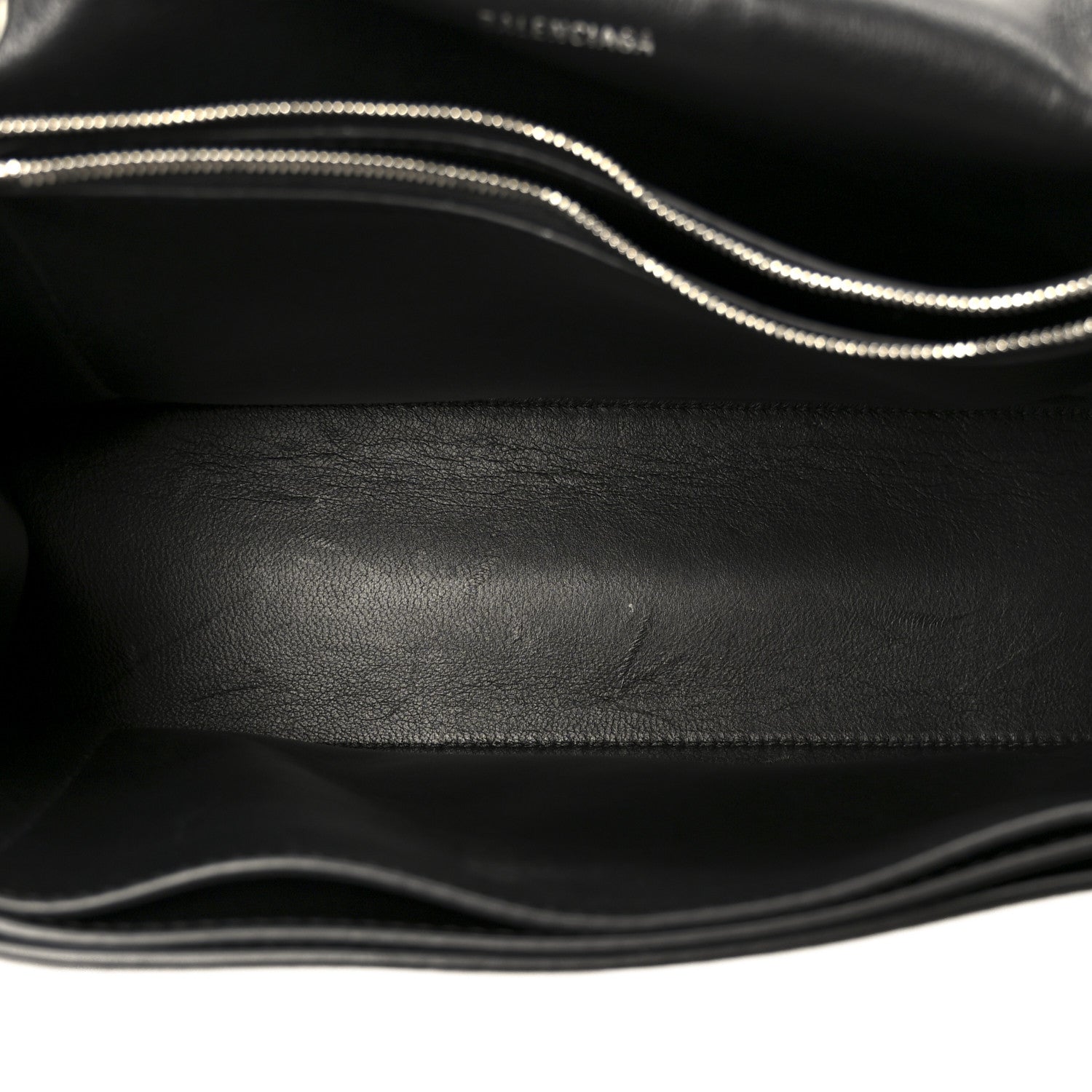 Balenciaga Agneau Arena Graffiti Medium Crush Chain Bag Black White 5 of 10