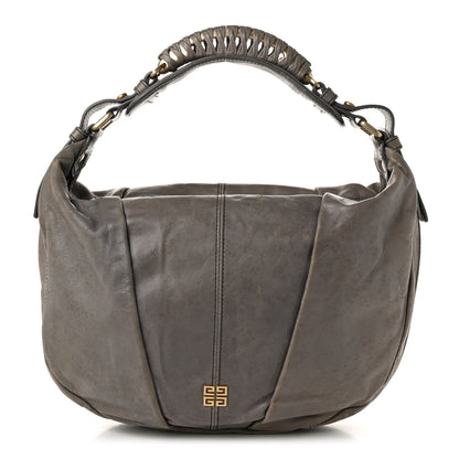 Givenchy Calfskin Braided Hobo Grey 1 of 10