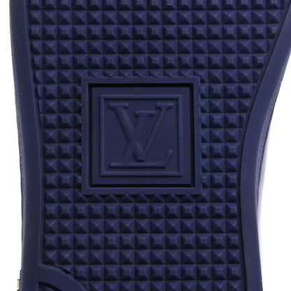 Louis Vuitton Patent Calfskin Frontrow Sneakers 38.5 Blue Nuit 6 of 8