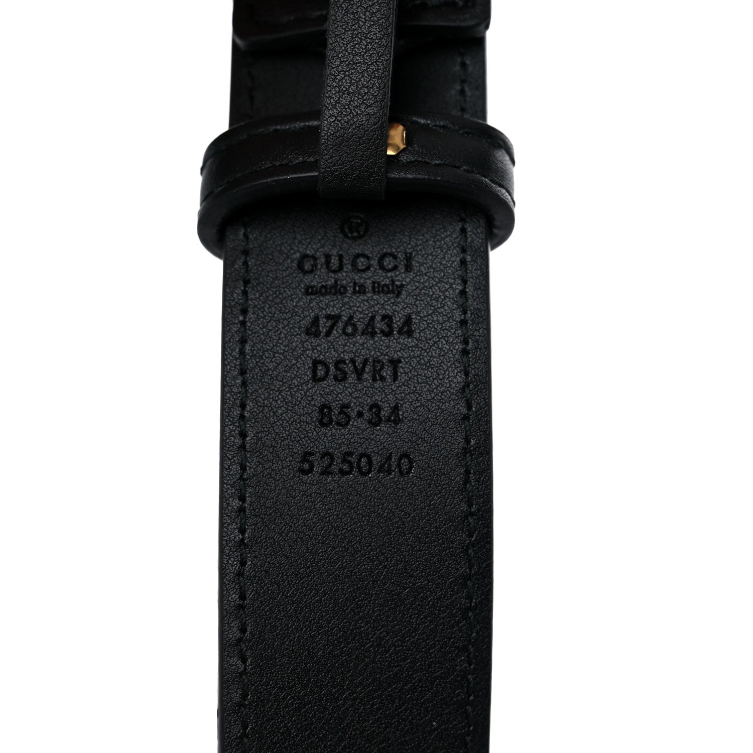 Gucci Calfskin Matelasse GG Marmont Belt Bag 85 34 Black 11 of 11