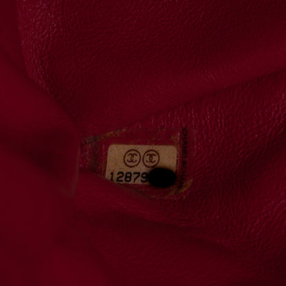 Chanel Washed Caviar Quilted Maxi Single Flap Fuchsia 7 of 7