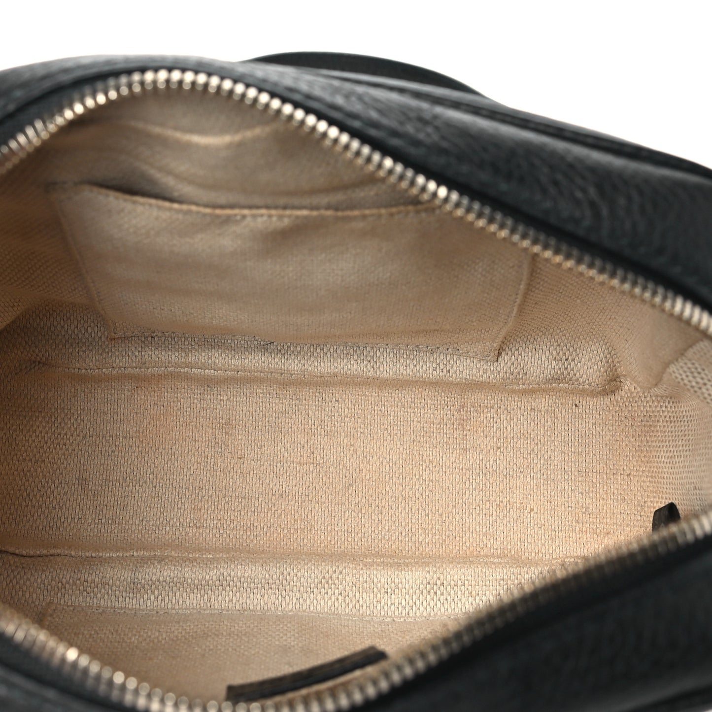 Pebbled Calfskin Small Soho Disco Bag Black