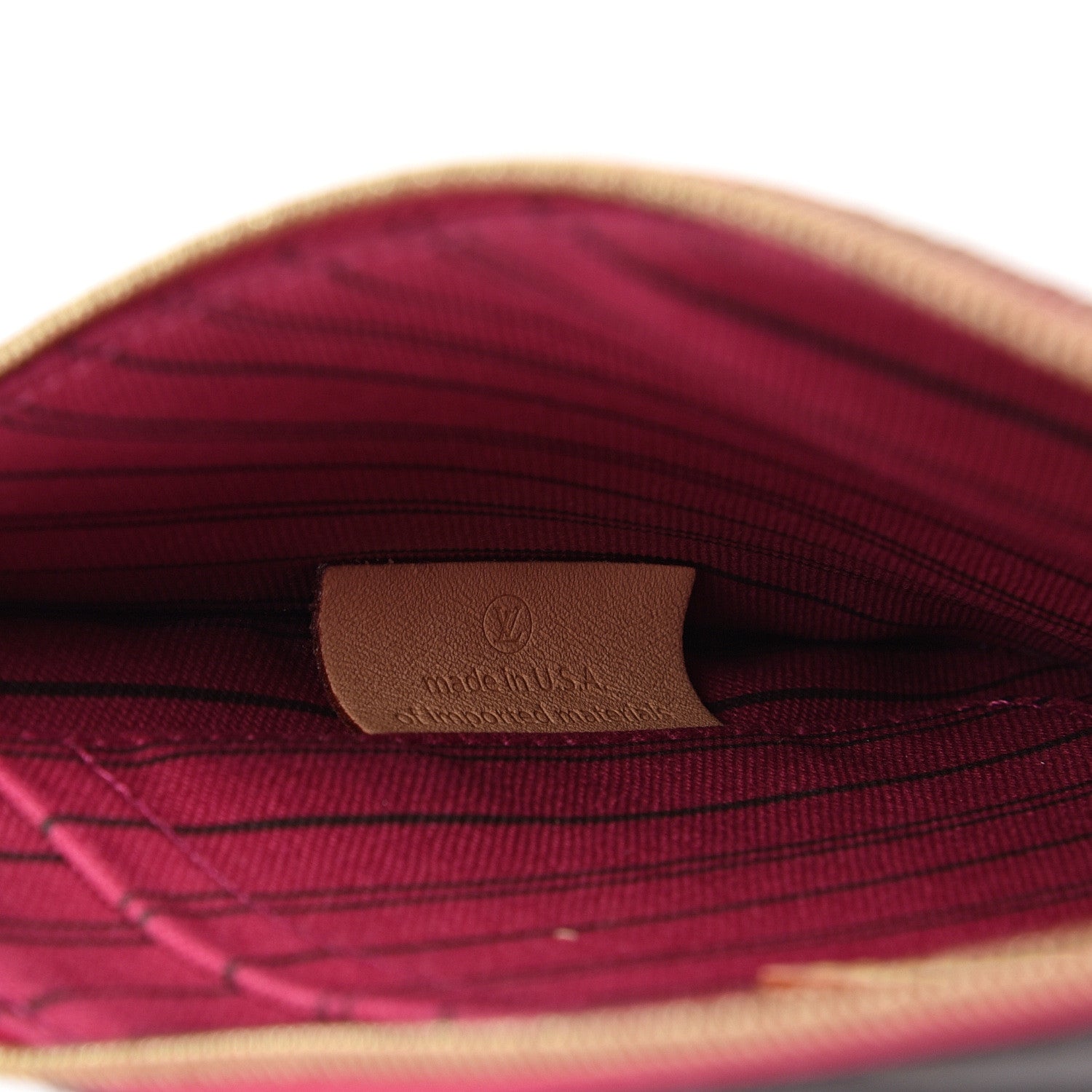 Louis Vuitton Monogram Neverfull MM GM Pochette Pivoine 8 of 9