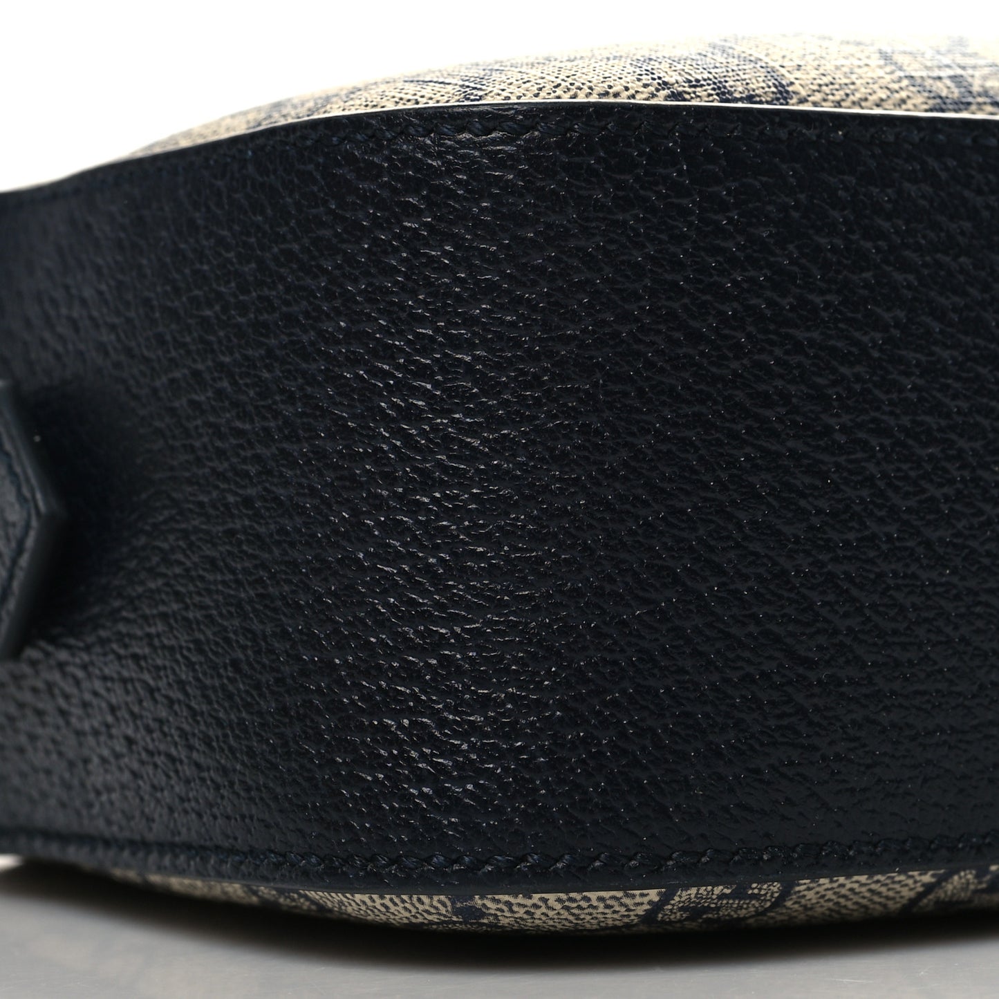 GG Supreme Monogram Textured Dollar Calfskin Web Small Ophidia Camera Bag Beige Blue