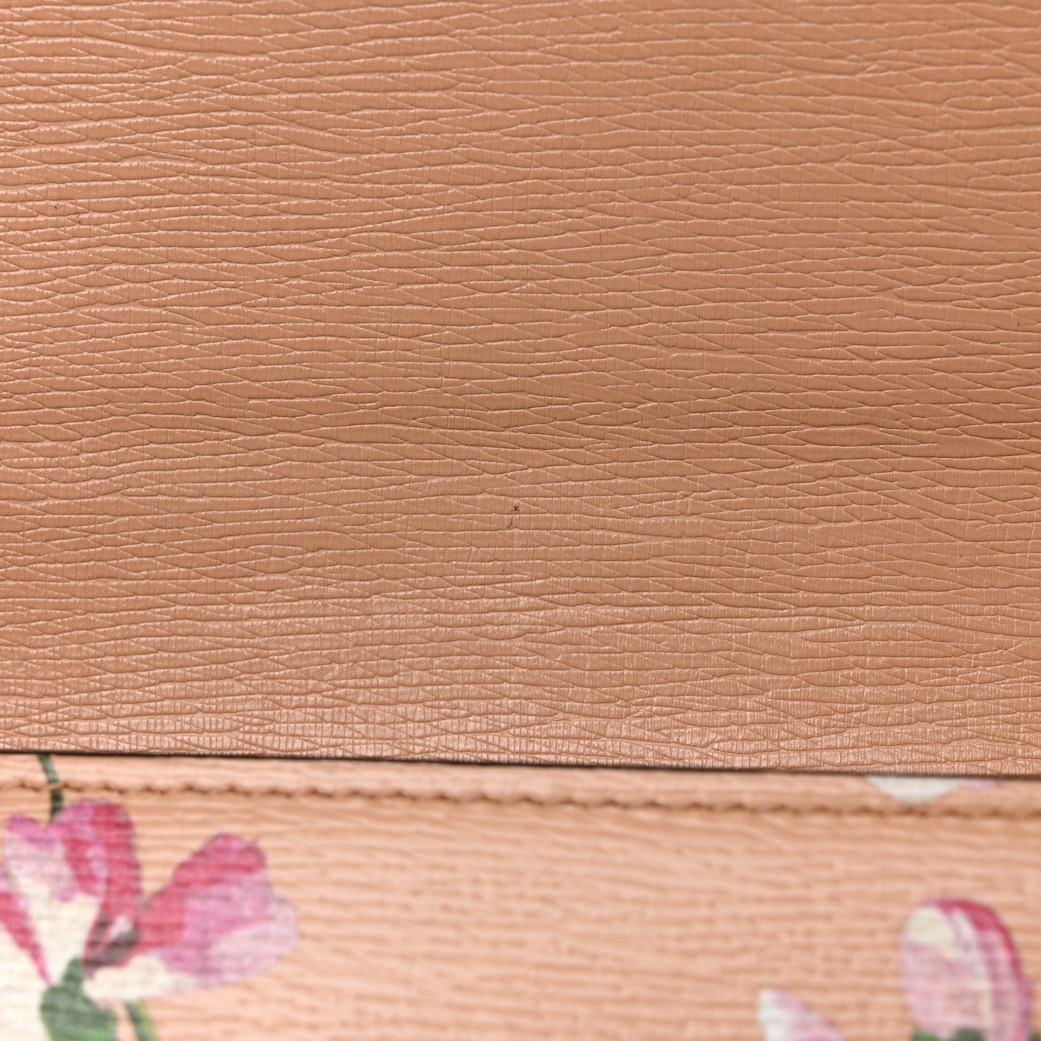 Gucci Calfskin Blooms Print Continental Wallet Pink Apricot Multicolor 9 of 9