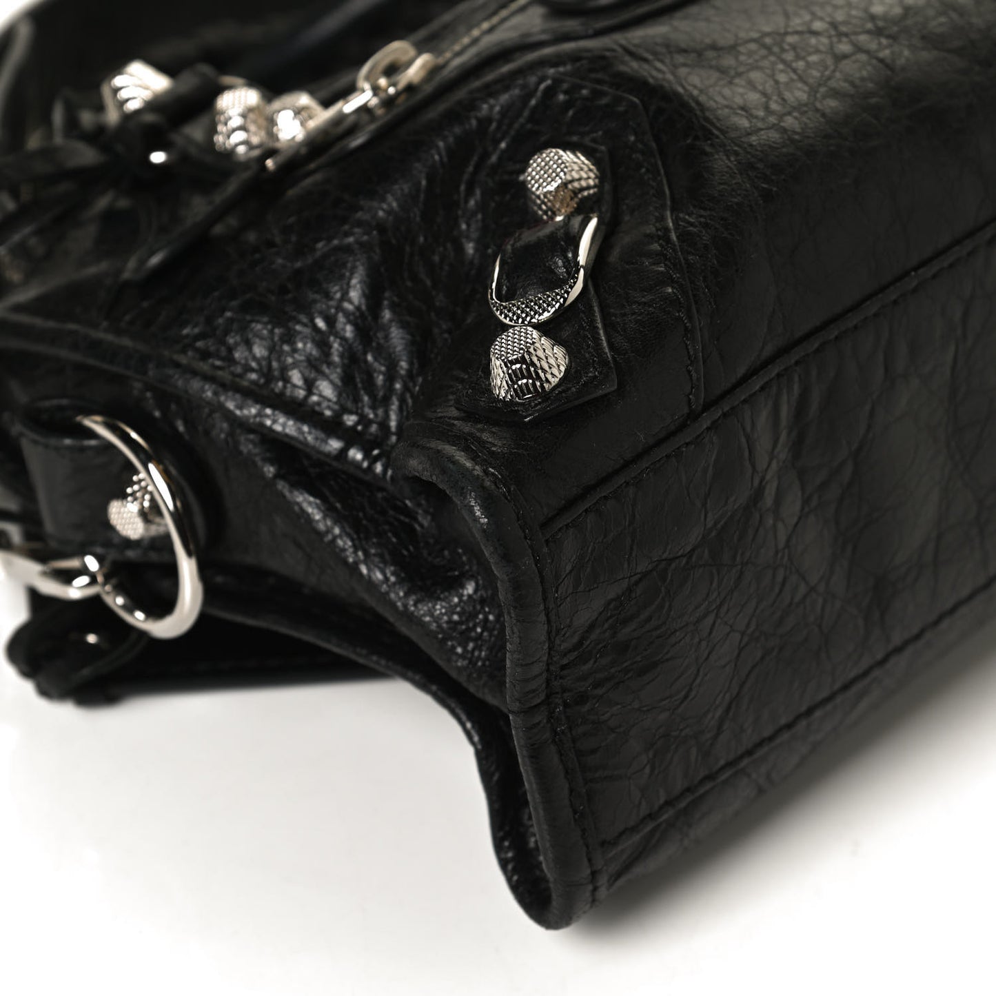 Agneau Giant 12 Silver Hardware Mini City Black