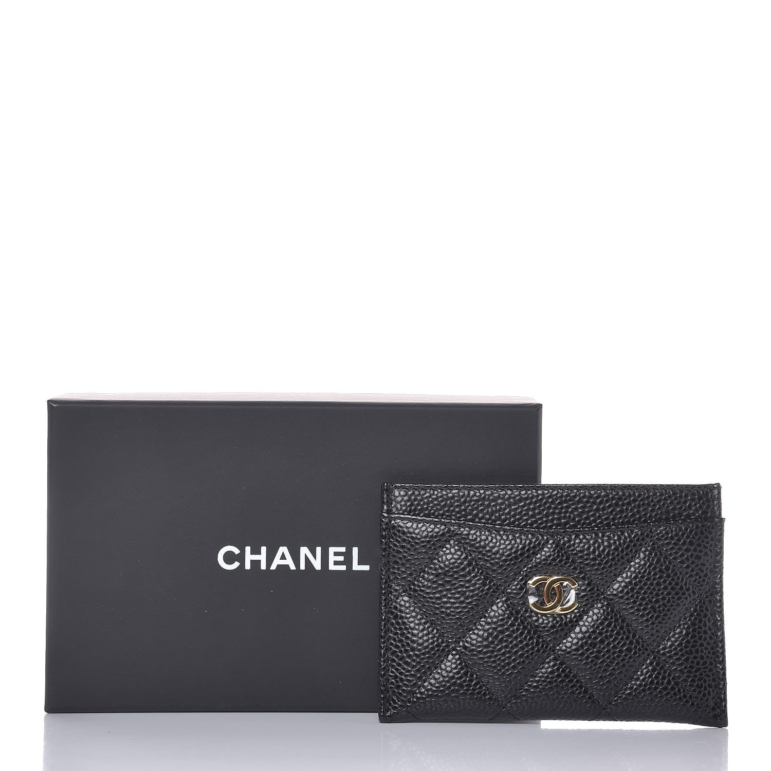 Chanel Caviar Quilted Card Holder Black 9 of 9