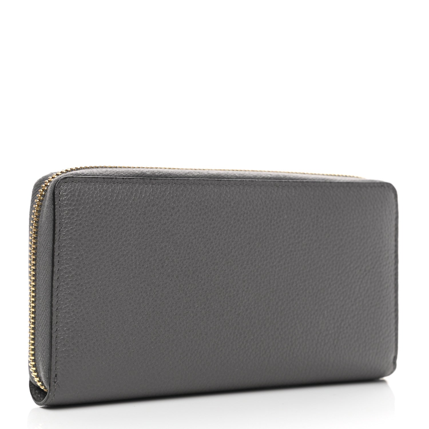 Gucci Grainy Calfskin Zumi Zip Around Wallet Dusty Grey 3 of 8