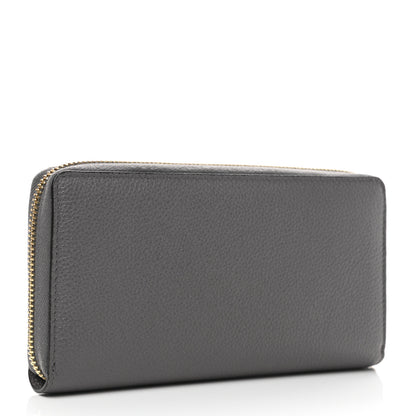 Gucci Grainy Calfskin Zumi Zip Around Wallet Dusty Grey 3 of 8