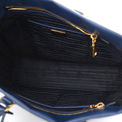 Prada Saffiano Lux Double Handle Shopping Tote Bluette 5 of 10