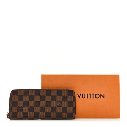 Louis Vuitton Damier Ebene Clemence Wallet Rose Ballerine 7 of 7