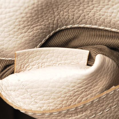 Chloe Calfskin Mini Marcie Round Crossbody Bag Abstract White 8 of 8
