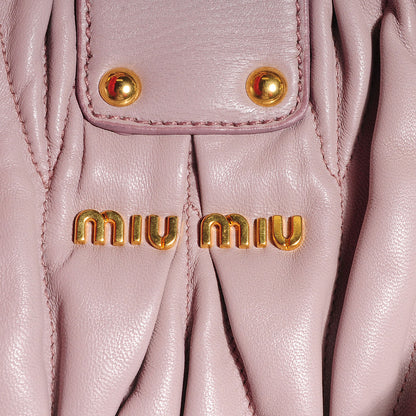 Miu Miu Nappa Matelasse Top Handle Bag Mughetto 5 of 11