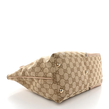 Gucci Monogram Medium New Britt Tote Beige 4 of 15