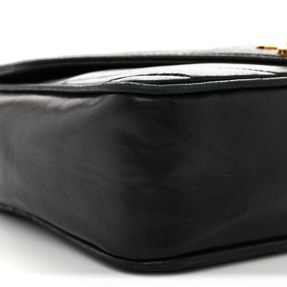 Chanel Lambskin Chevron Quilted Mini Square Flap Black 9 of 13