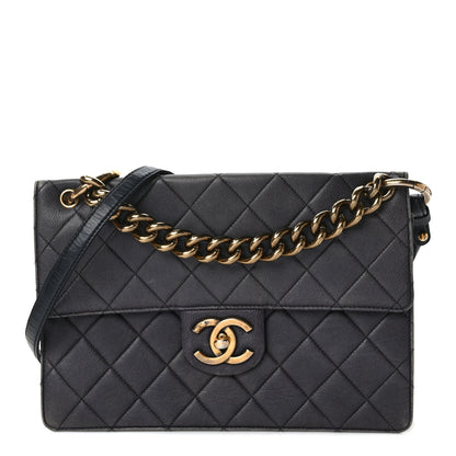 Chanel Caviar Quilted Large Retro Class Flap Dark Navy Blue 1 of 10