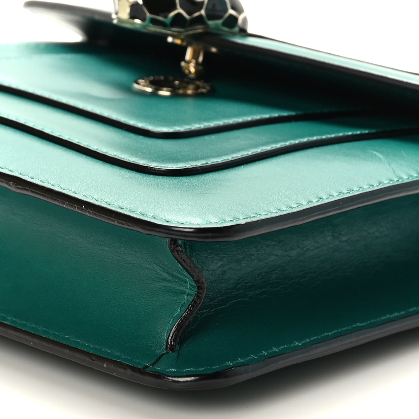 Calfskin Serpenti Forever Crossbody Bag Emerald Green