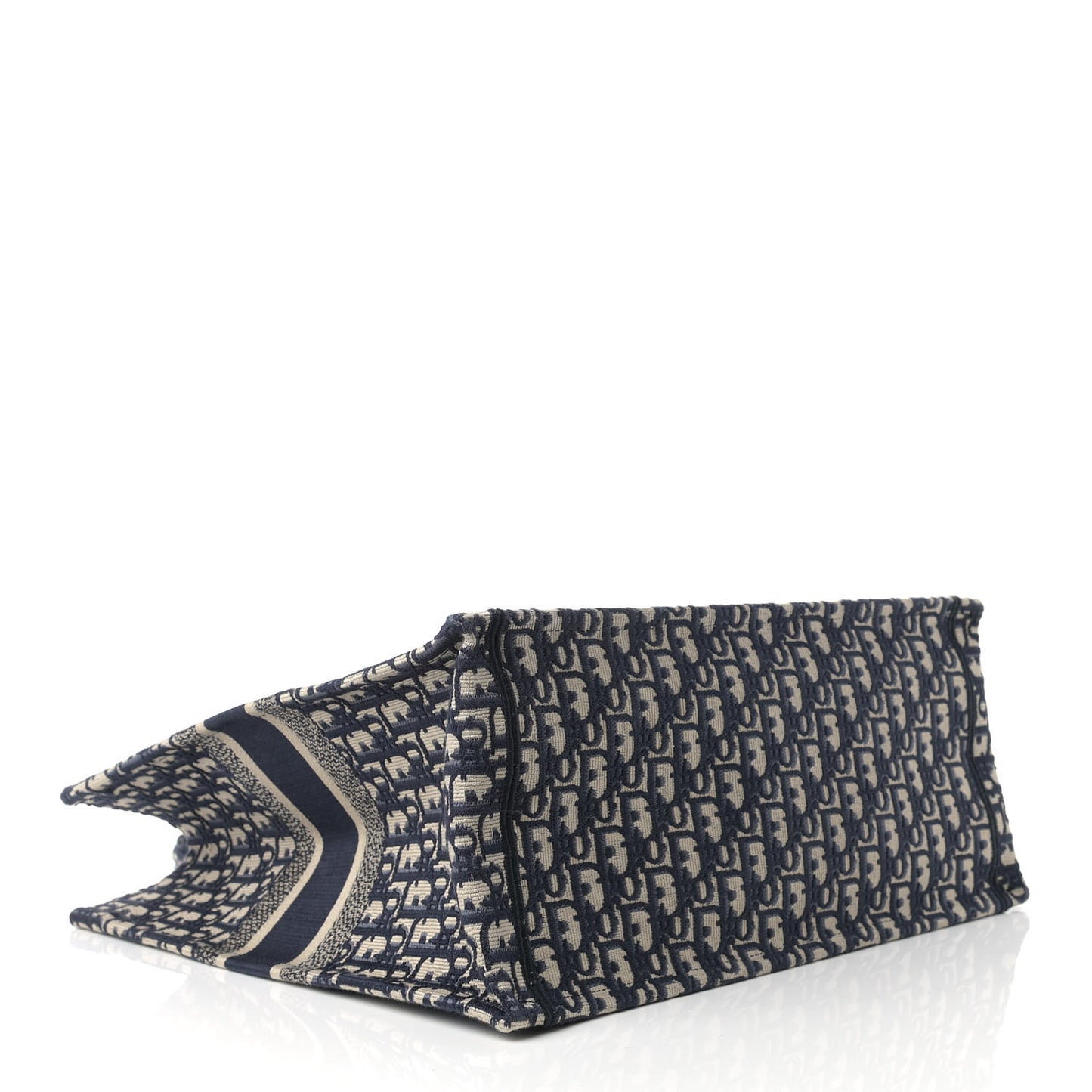 Oblique Book Tote Blue Multicolor